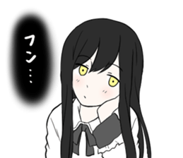 Cute ghost girl sticker #7795124