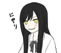 Cute ghost girl sticker #7795125