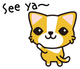 cuteChihuahua with daily conversations E sticker #7795133