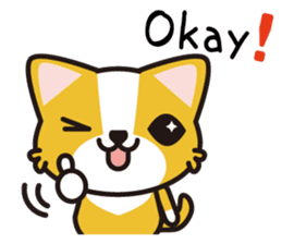 cuteChihuahua with daily conversations E sticker #7795137