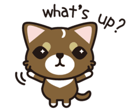 cuteChihuahua with daily conversations E sticker #7795140