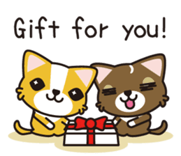 cuteChihuahua with daily conversations E sticker #7795155