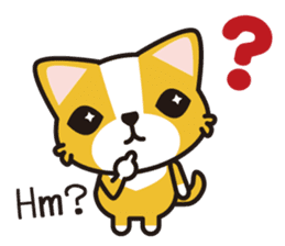 cuteChihuahua with daily conversations E sticker #7795168