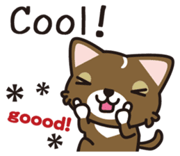 cuteChihuahua with daily conversations E sticker #7795169