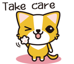 cuteChihuahua with daily conversations E sticker #7795170