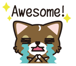 cuteChihuahua with daily conversations E sticker #7795171