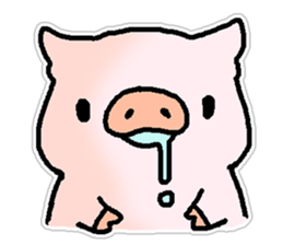 With love from the pig farm 4 sticker #7795425