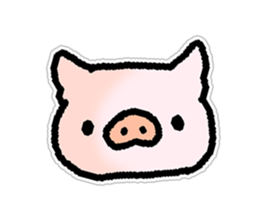 With love from the pig farm 4 sticker #7795433