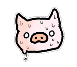 With love from the pig farm 4 sticker #7795435