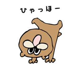 Cool bear and rabbit 2 sticker #7796216