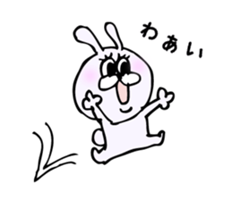 Cool bear and rabbit 2 sticker #7796217