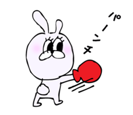 Cool bear and rabbit 2 sticker #7796233