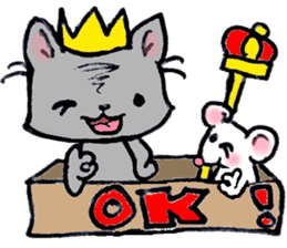 Cat in a box. Cat in a Fort. I sticker #7796457