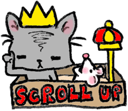 Cat in a box. Cat in a Fort. I sticker #7796459