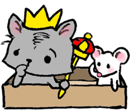 Cat in a box. Cat in a Fort. I sticker #7796461