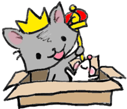 Cat in a box. Cat in a Fort. I sticker #7796462