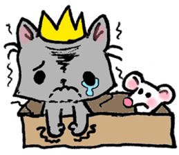 Cat in a box. Cat in a Fort. I sticker #7796463