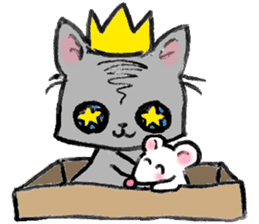 Cat in a box. Cat in a Fort. I sticker #7796467