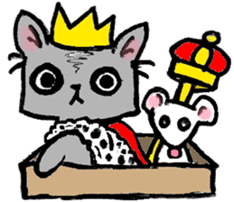 Cat in a box. Cat in a Fort. I sticker #7796469