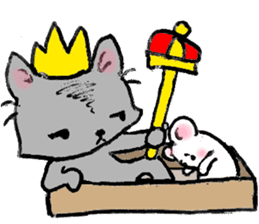 Cat in a box. Cat in a Fort. I sticker #7796470