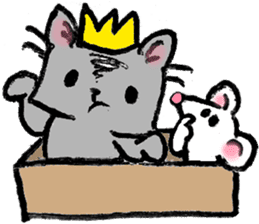 Cat in a box. Cat in a Fort. I sticker #7796476