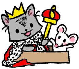 Cat in a box. Cat in a Fort. I sticker #7796481