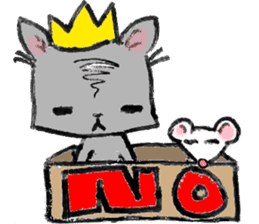 Cat in a box. Cat in a Fort. I sticker #7796487