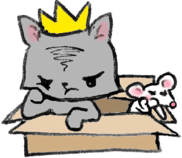 Cat in a box. Cat in a Fort. I sticker #7796488