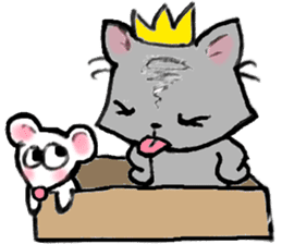 Cat in a box. Cat in a Fort. I sticker #7796490