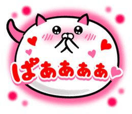 Cat Love balloon sticker #7796976