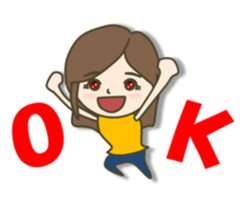 jeans sometimes ponytail sticker #7798095