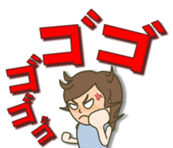 jeans sometimes ponytail sticker #7798110