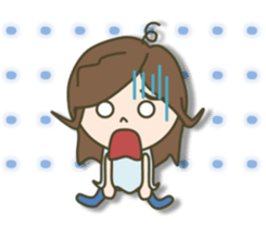 jeans sometimes ponytail sticker #7798114