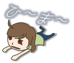 jeans sometimes ponytail sticker #7798121