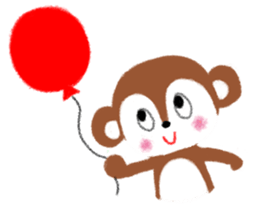 MESO - A Little Monkey - sticker #7798301