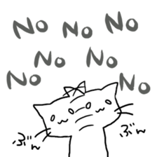 white cat(chirolu) sticker #7798428