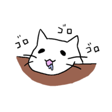 white cat(chirolu) sticker #7798433