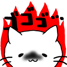 white cat(chirolu) sticker #7798440