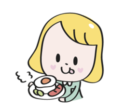 Nana blond girl sticker #7799293