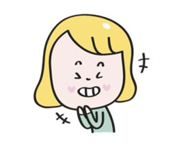 Nana blond girl sticker #7799298
