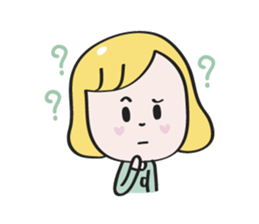 Nana blond girl sticker #7799300