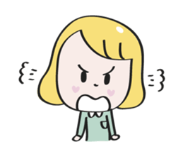 Nana blond girl sticker #7799301