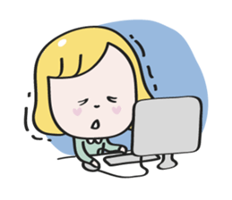 Nana blond girl sticker #7799305