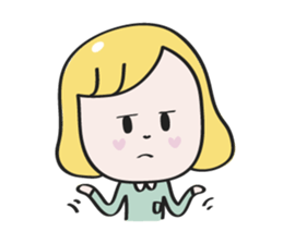 Nana blond girl sticker #7799310