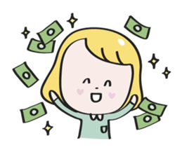 Nana blond girl sticker #7799314