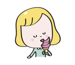 Nana blond girl sticker #7799321