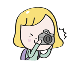 Nana blond girl sticker #7799324