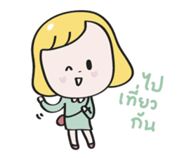 Nana blond girl sticker #7799328