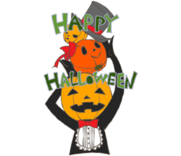 Jack'O'Lantern of peppy Halloween sticker #7799692