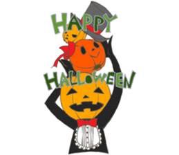 Jack'O'Lantern of peppy Halloween sticker #7799692